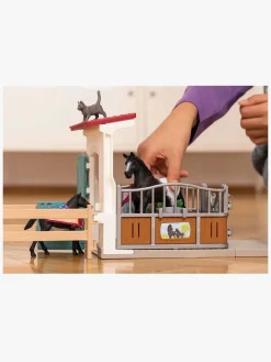 Schleich Legetøjssæt Hesteboks med Hoppe og Føl