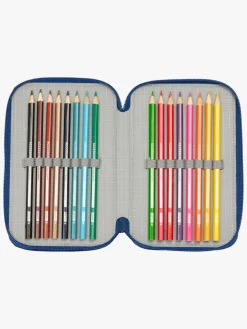 Sådan Træner Du Din Drage  Fyldt Penalhus med 3 Rum 37 Dele, Blå