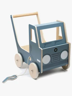 Smallstuff Gåvogn Truck i Træ, Blå