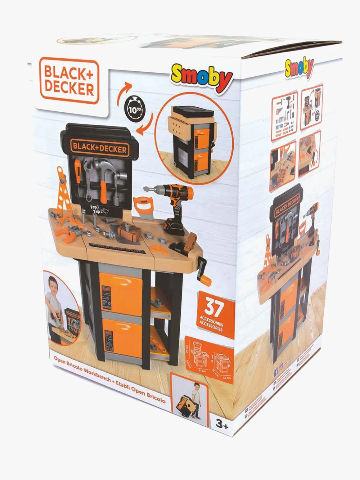 Smoby Black+Decker Bricolo Foldbar Arbejdsbænk