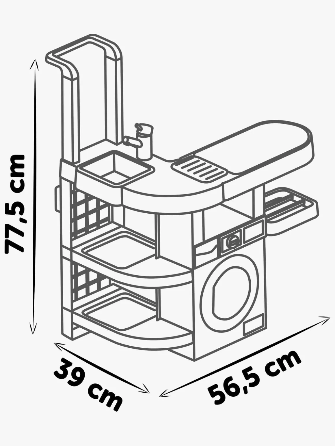Smoby Rowenta Wash&Clean Vasketøjs- og Rengøringssæt