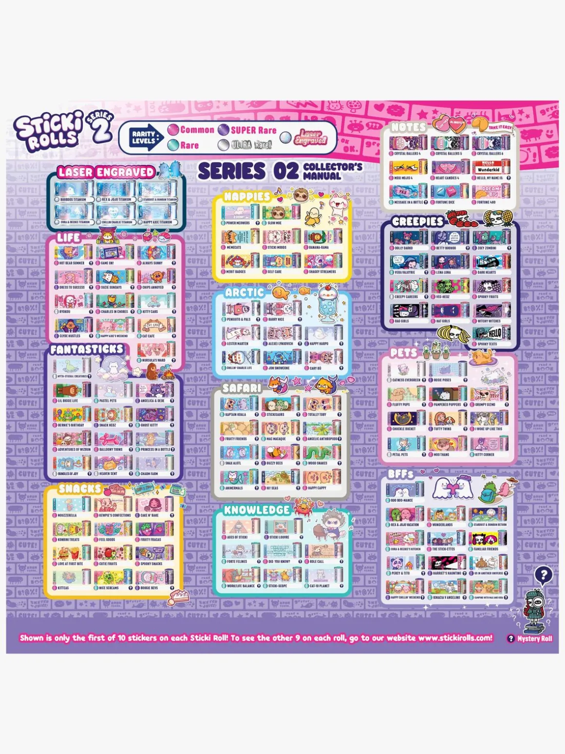 Sticki Rolls Klistermærkebog S2