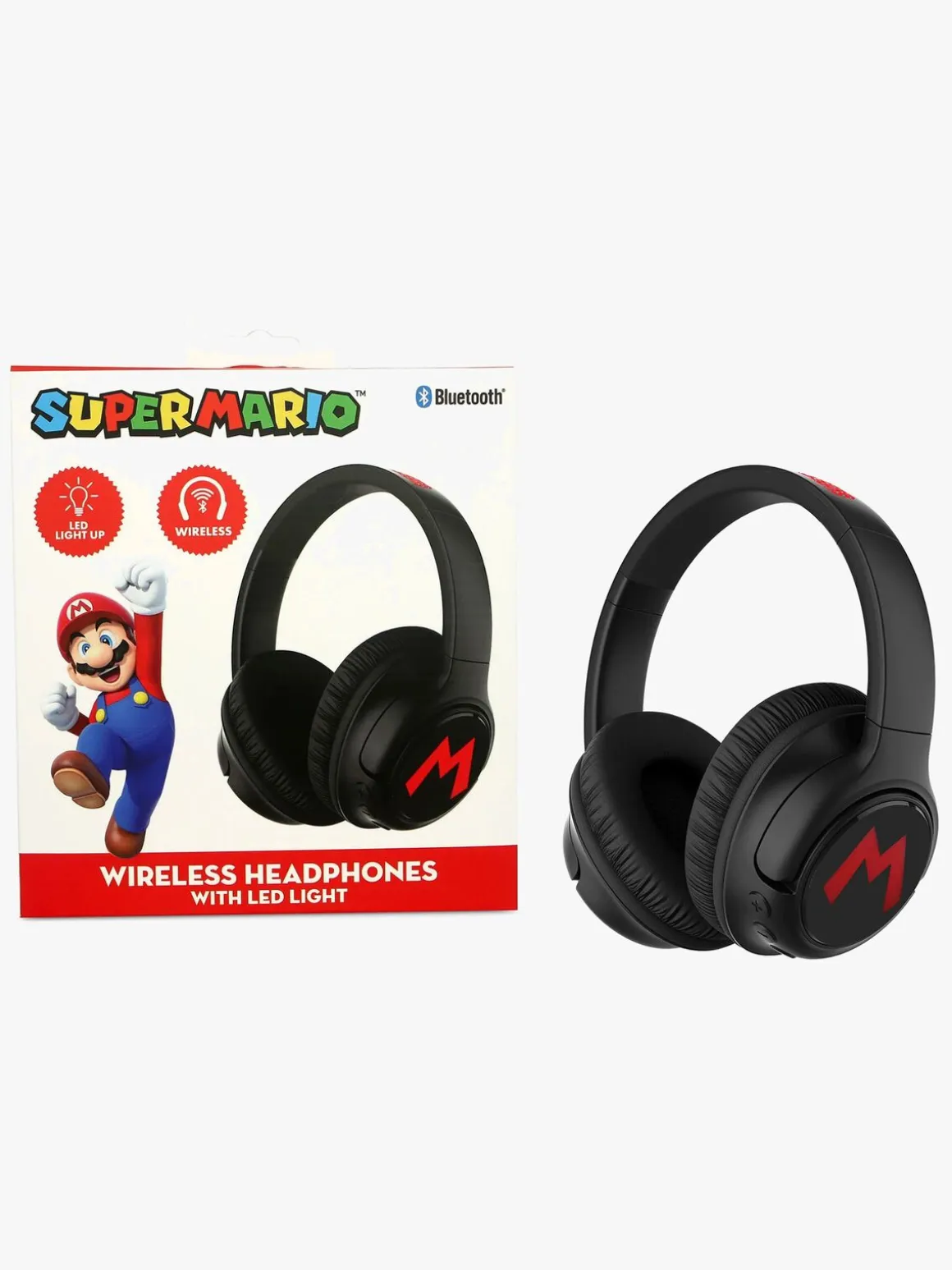 Super Mario Høretelefoner Trådløse med LED Sharing AUX