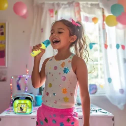 SvampeBob Firkant Popsing Karaokesæt med LED-lys