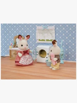 Sylvanian Families Dukkehusmøbler Rengøringssæt Vaskemaskine & Støvsuger