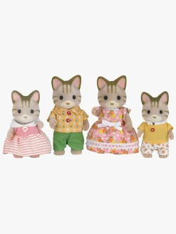 Sylvanian Families Figursæt Den Stribede Kattefamilie