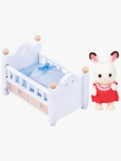 Sylvanian Families Figursæt Chokoladekaninbaby med Seng