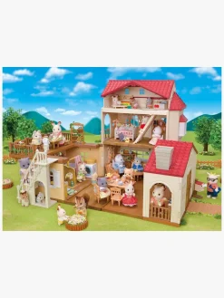 Sylvanian Families Red Roof Country Home Dukkehus Hemmeligt Legeværelse På Loftet