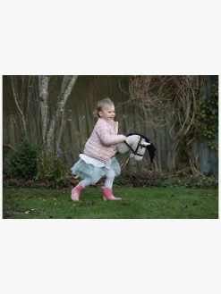 Teddykompaniet Kæphest m. tøjler 80 cm, Grå