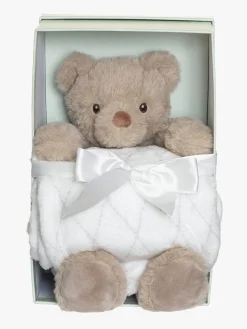 Teddykompaniet Svea Bamse med Tæppe i Gaveæske, Beige