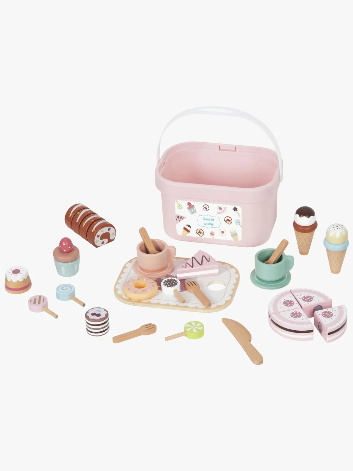 TookyToy Cutting Spisesæt, Pink