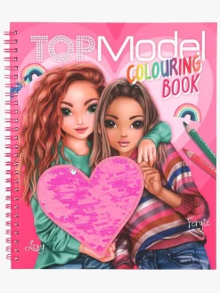 TOP Model Malebog med Pailletter