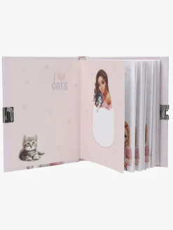 TOPModel Dagbog med Hjertelås KITTY