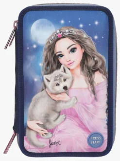 TOPModel Tredelt Penalhus LED-lys Wolf