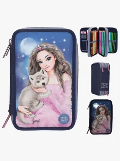 TOPModel Tredelt Penalhus LED-lys Wolf