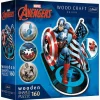 Trefl Wood Craft Origin Marvel Avengers Puslespil Fearless Captain America 160 Brikker