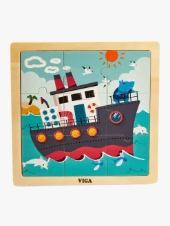 VIGA Puslespil 4-pak Køretøj