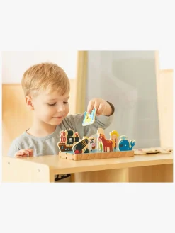 VIGA Trælegetøj Pirat Og Bondegård 2-i-1